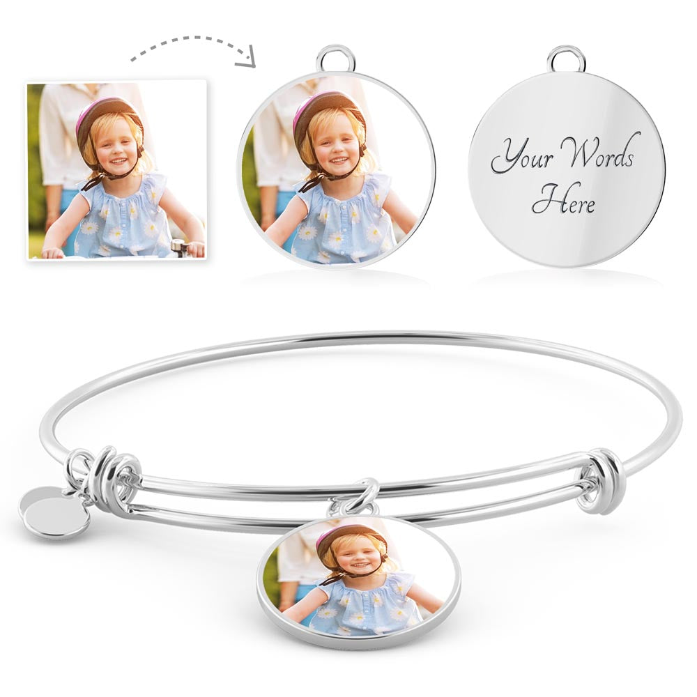 "Amara" Luxury Circle Bangle w/ Mother's Day Message