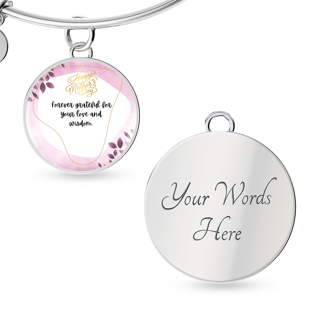 "Amara" Luxury Circle Bangle w/ Mother's Day Message