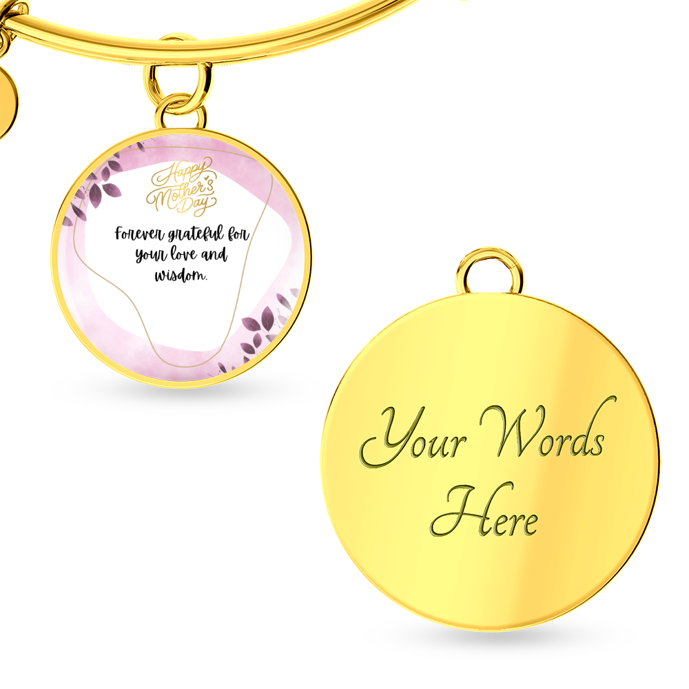 "Amara" Luxury Circle Bangle w/ Mother's Day Message