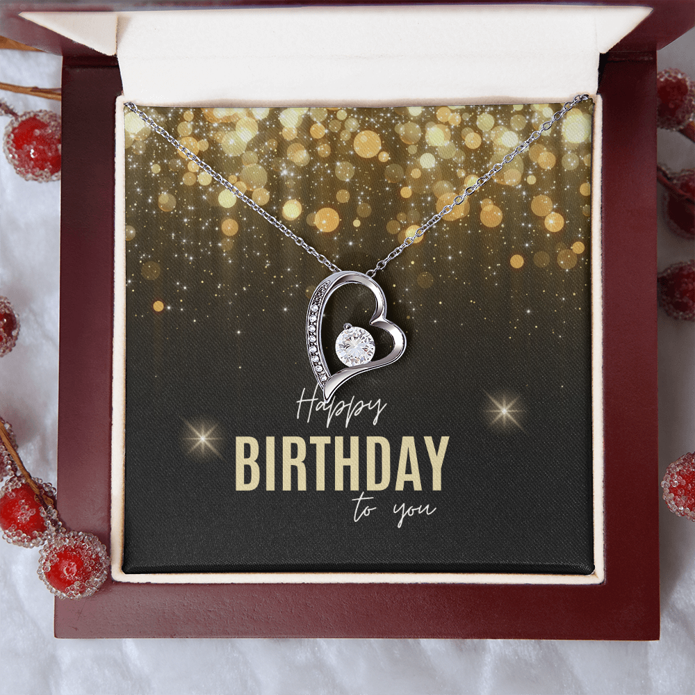 "Lovara" Forever Love Necklace w/ Birthday Message