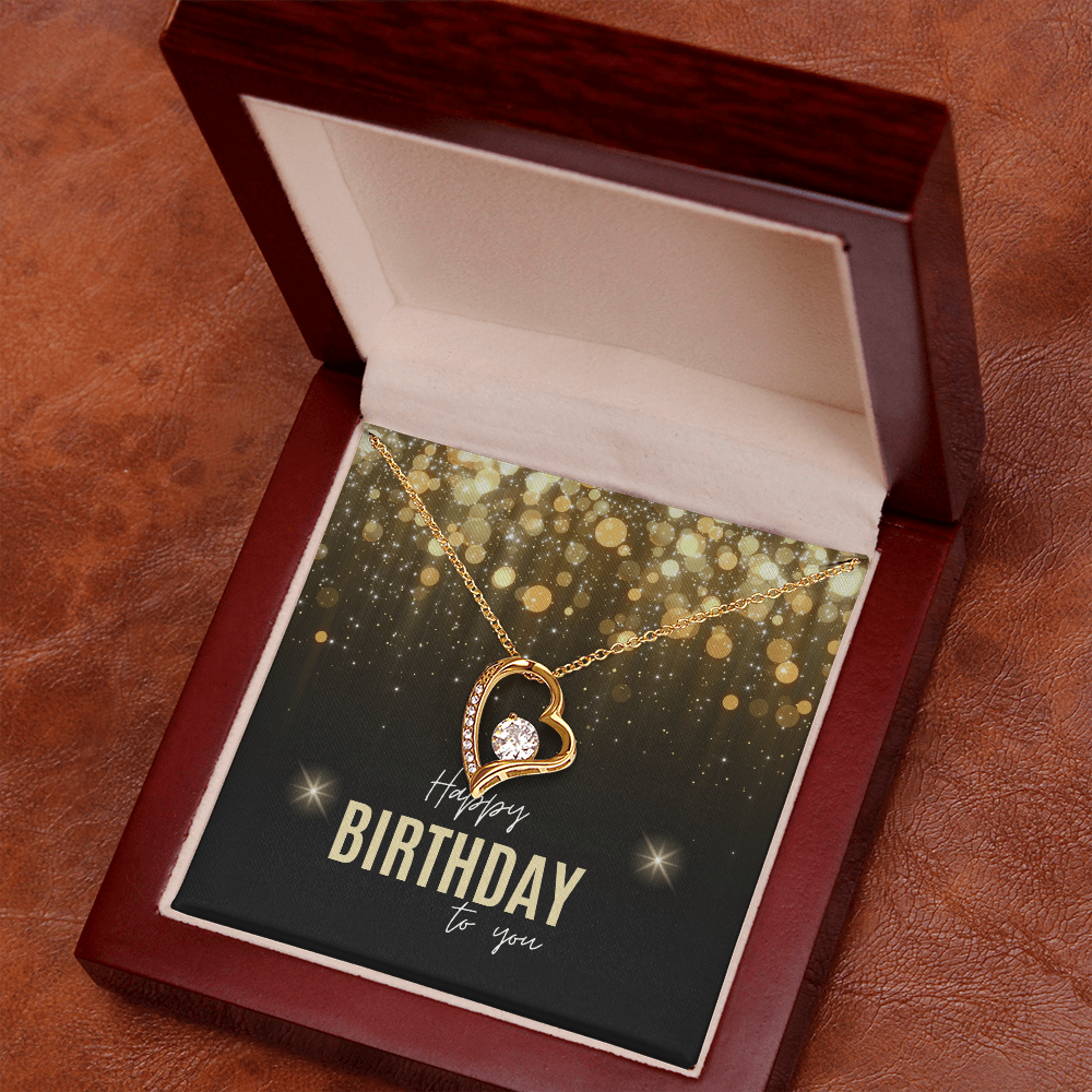 "Lovara" Forever Love Necklace w/ Birthday Message