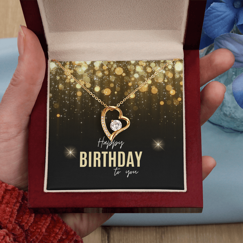 "Lovara" Forever Love Necklace w/ Birthday Message