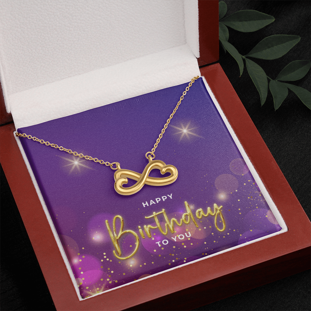 "Endira" Endless Love Necklace w/ Birthday Message