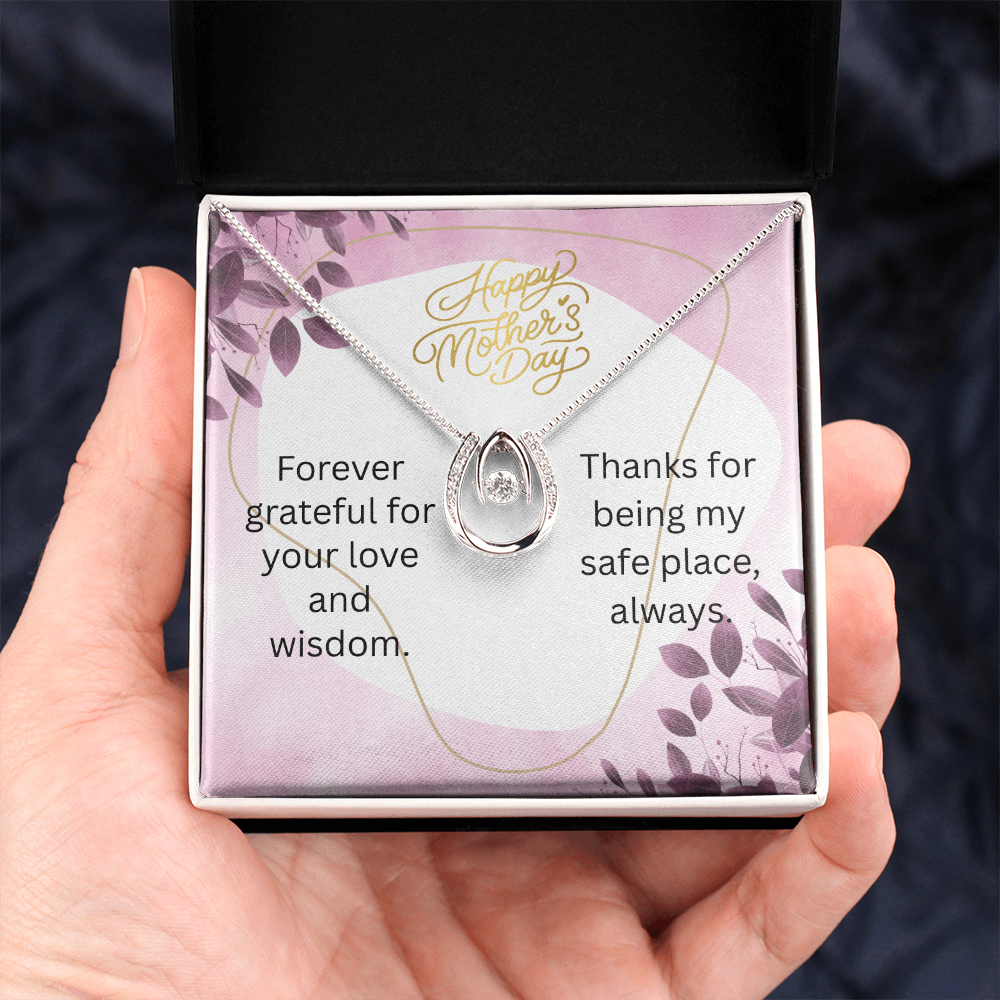 "Lucky In Love" Necklace w/ Mother's Day Message
