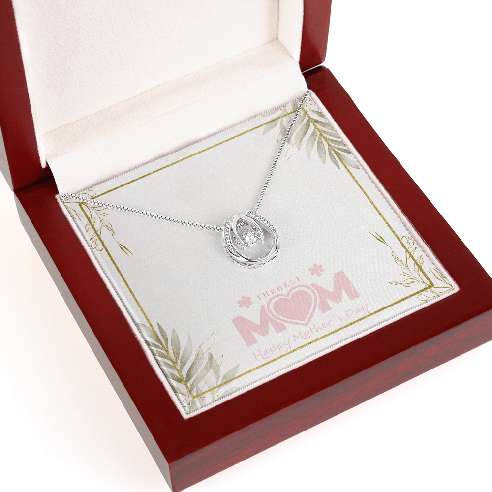 "Lucky in Love" Necklace w/Mother's Day Message