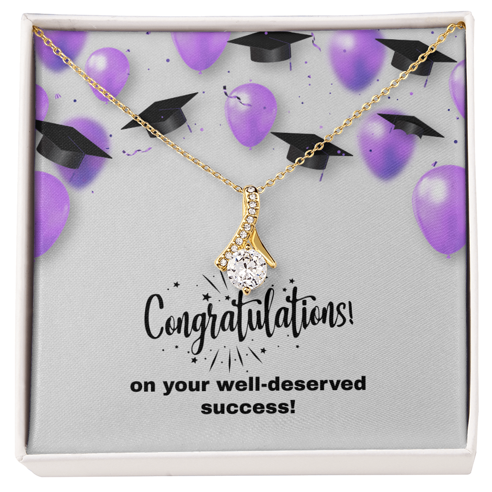 Alluring Beauty Necklace w/graduation message