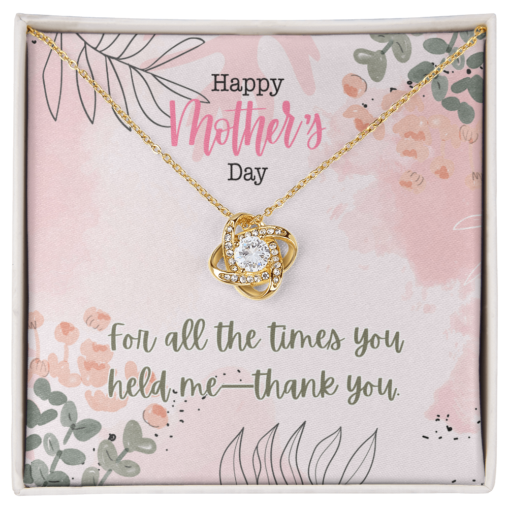 "Twined Soul" Love Knot Necklace w/ Mother's Day Message
