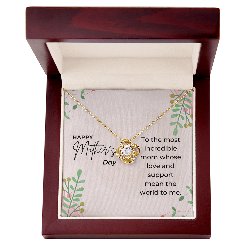 "Twined Soul" Knot Necklace w/Mother's Day Message