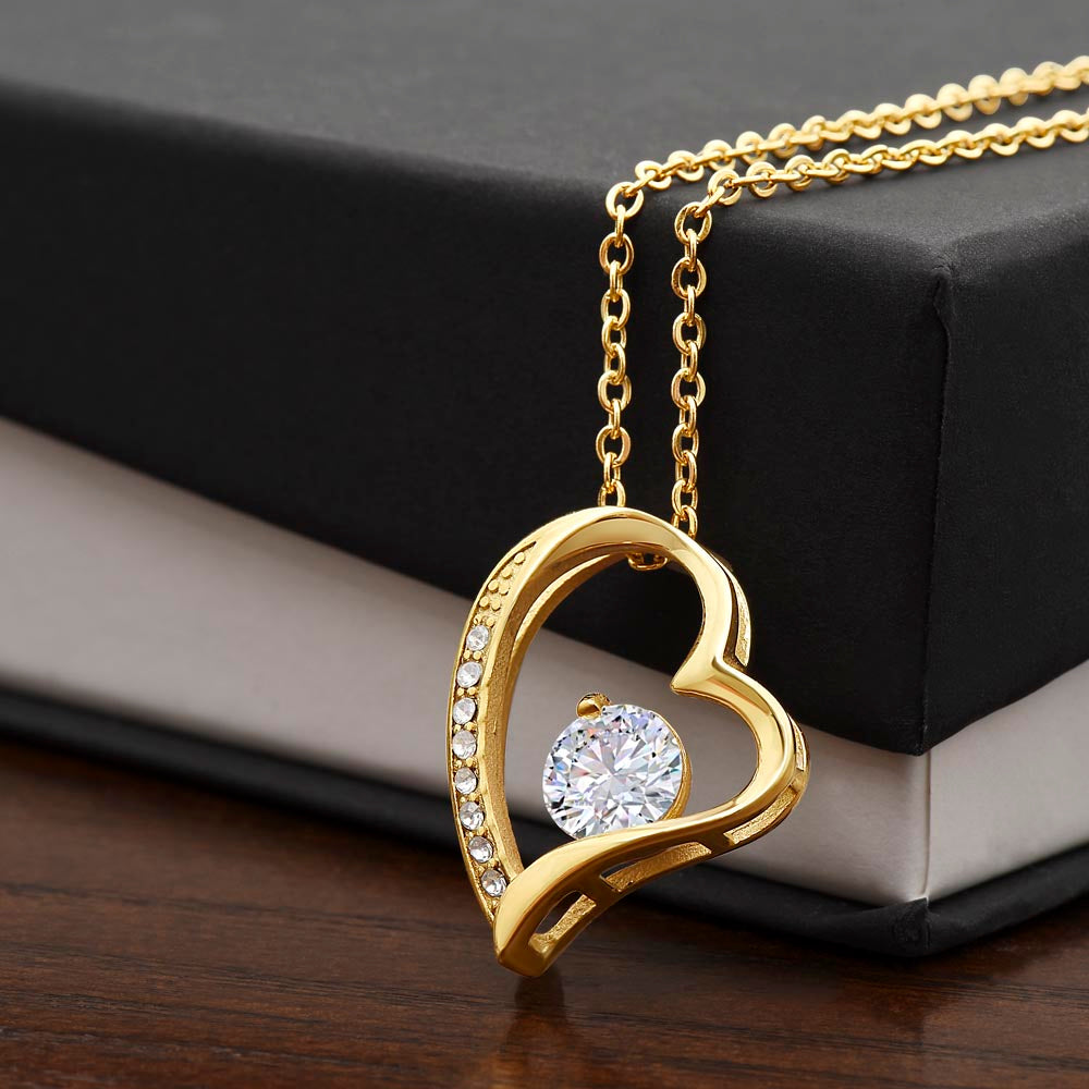 "Twined Soul" Love Knot Heart Necklace w/o Message