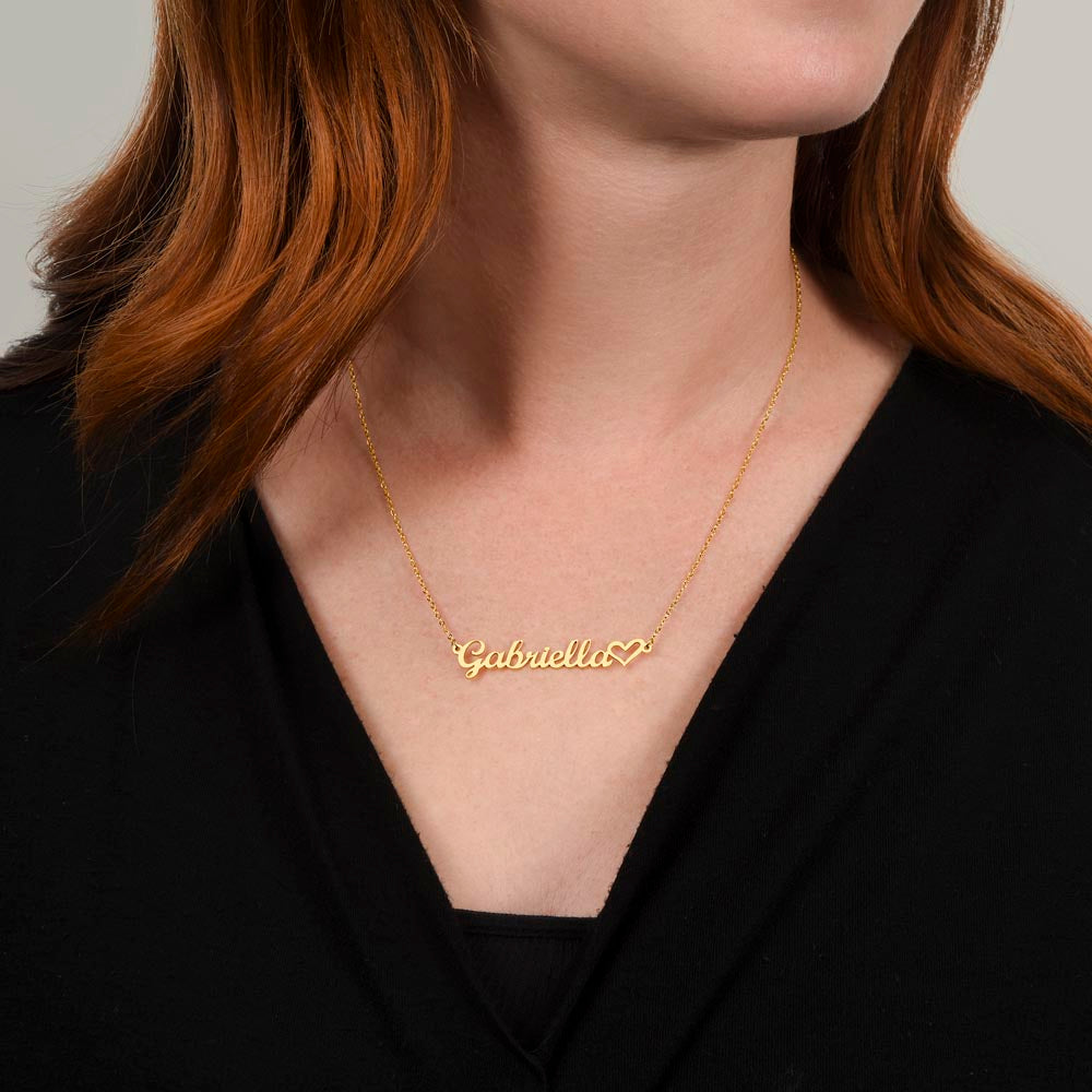 "Liora" Heat Name Necklace