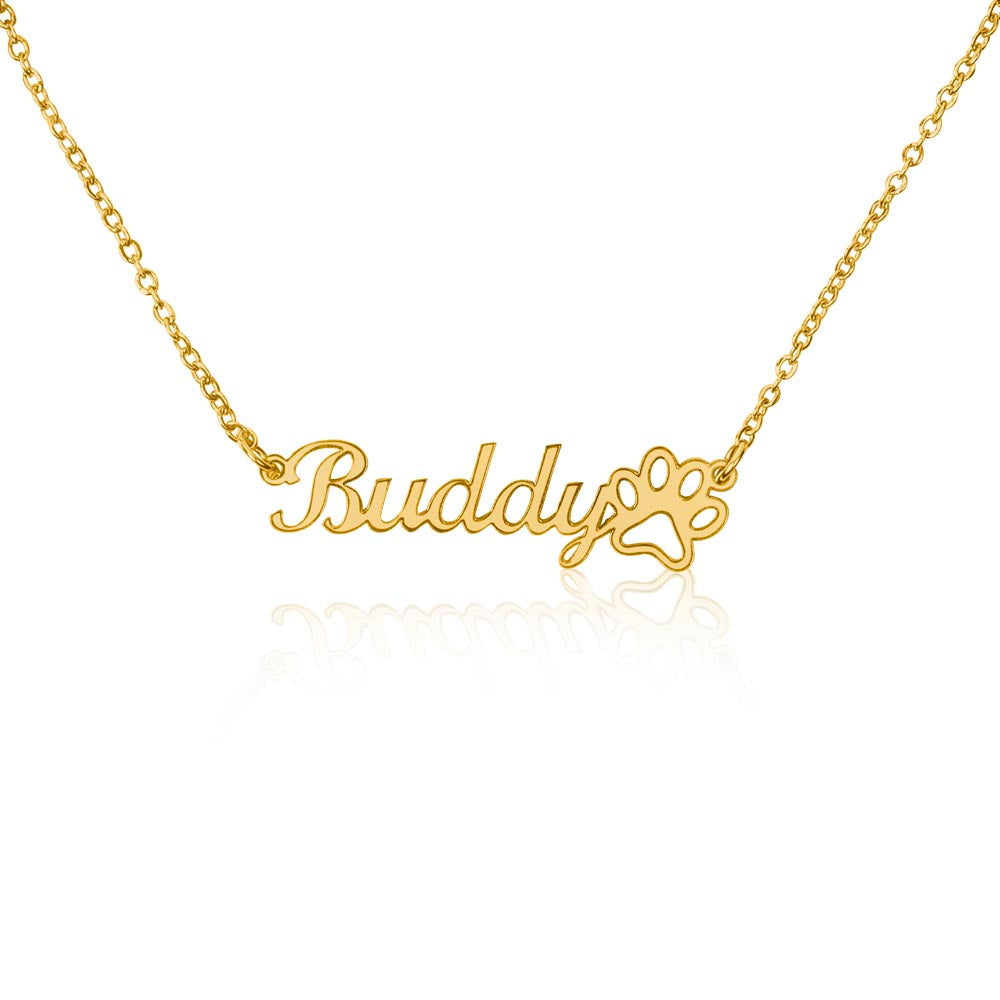 "Fauna" Paw Name Necklace