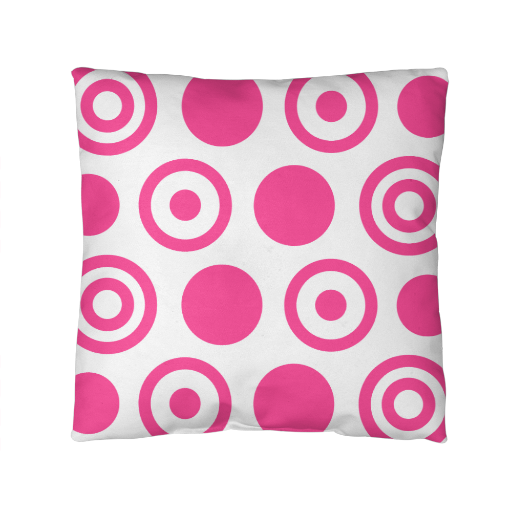 Pink Polka Dot Indoor/Outdoor Pillow