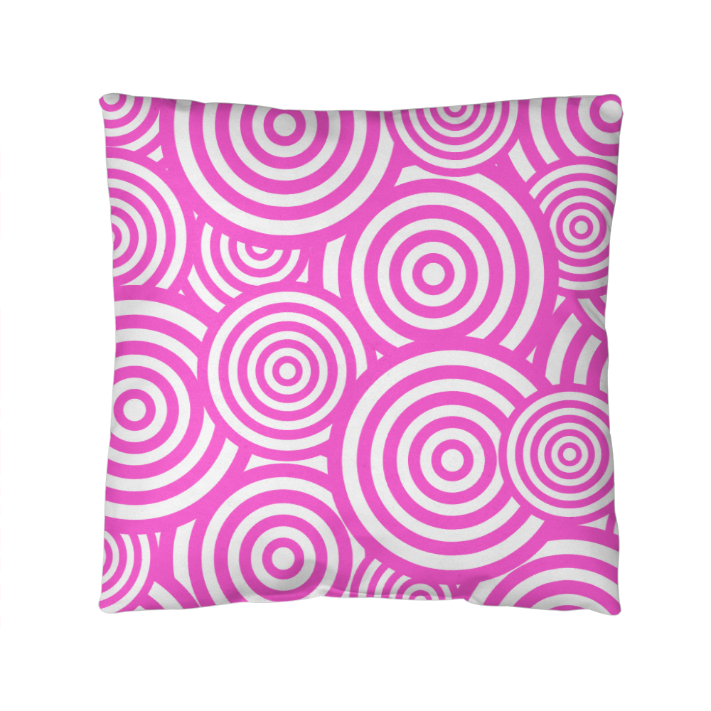 Pink Circles Indoor/Outdoor Pillow