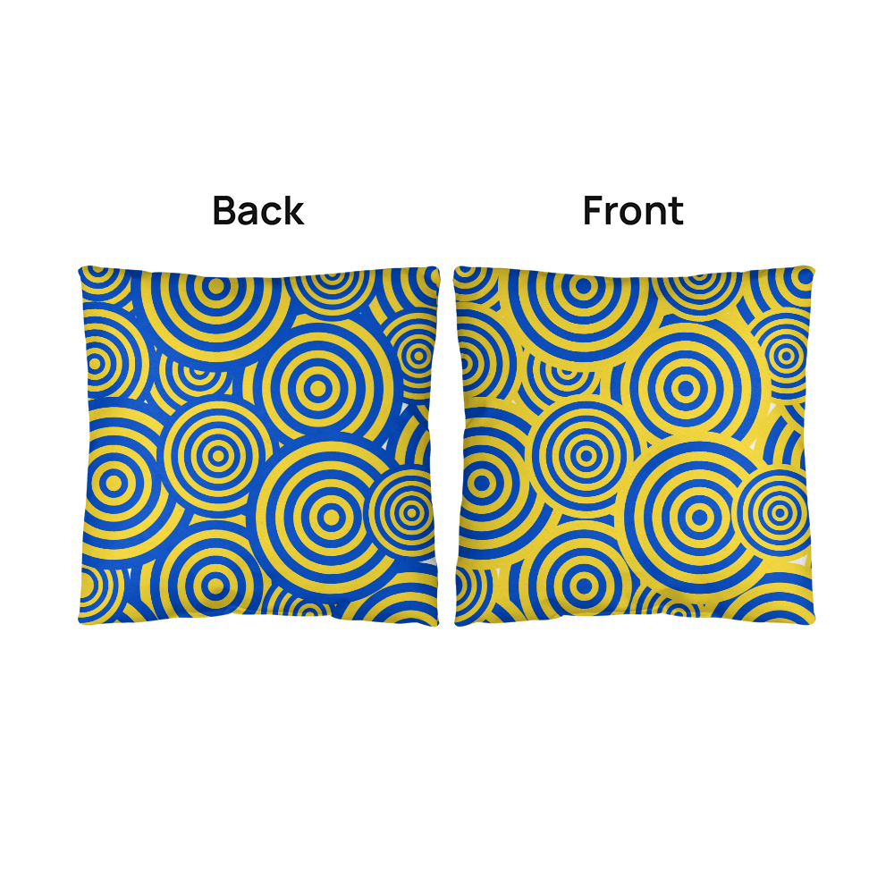 Reversible Circles Indoor/Outdoor Pillow