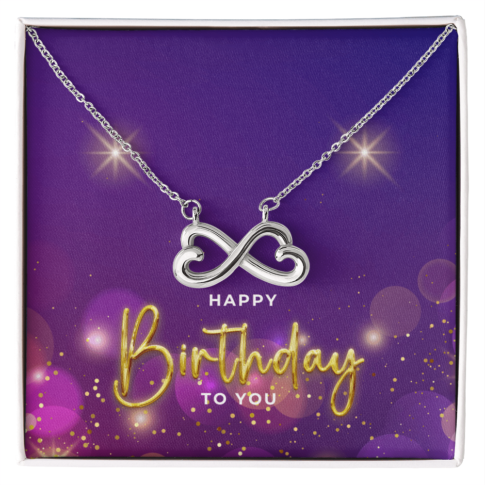 "Endira" Endless Love Necklace w/ Birthday Message