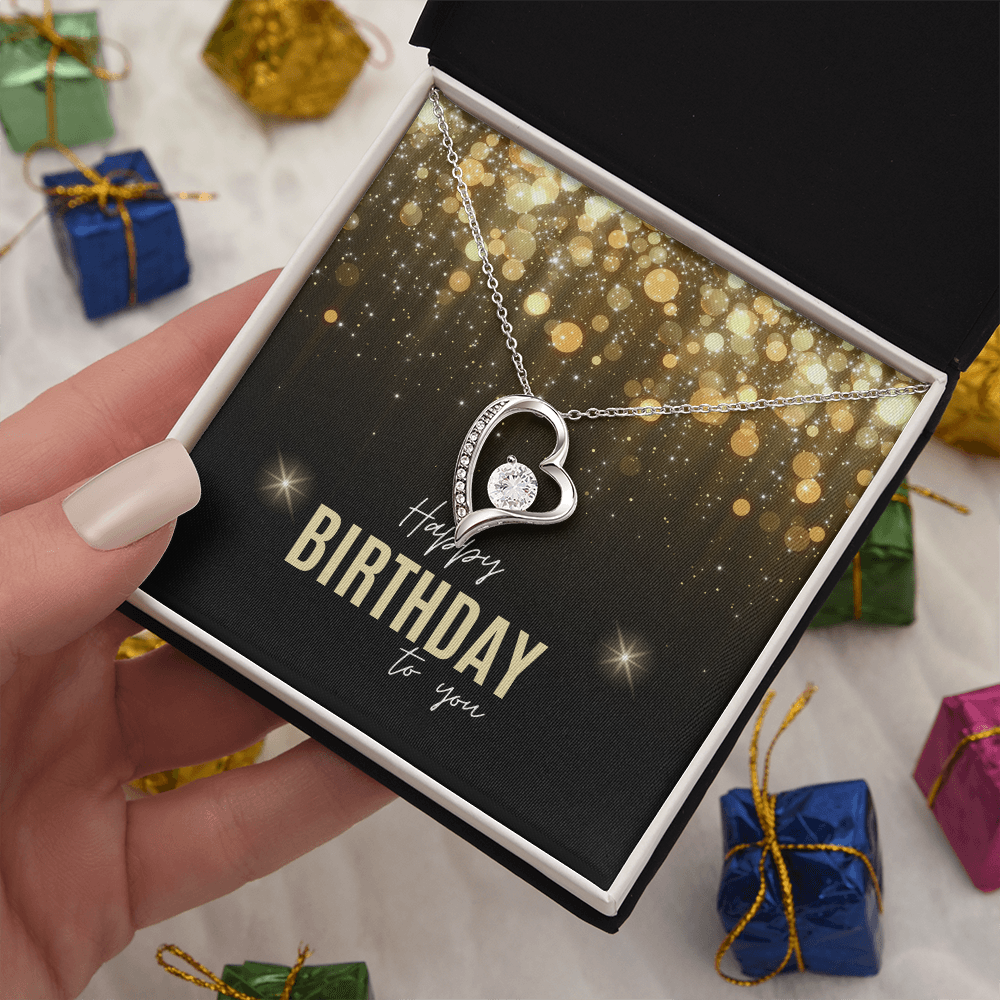 "Lovara" Forever Love Necklace w/ Birthday Message
