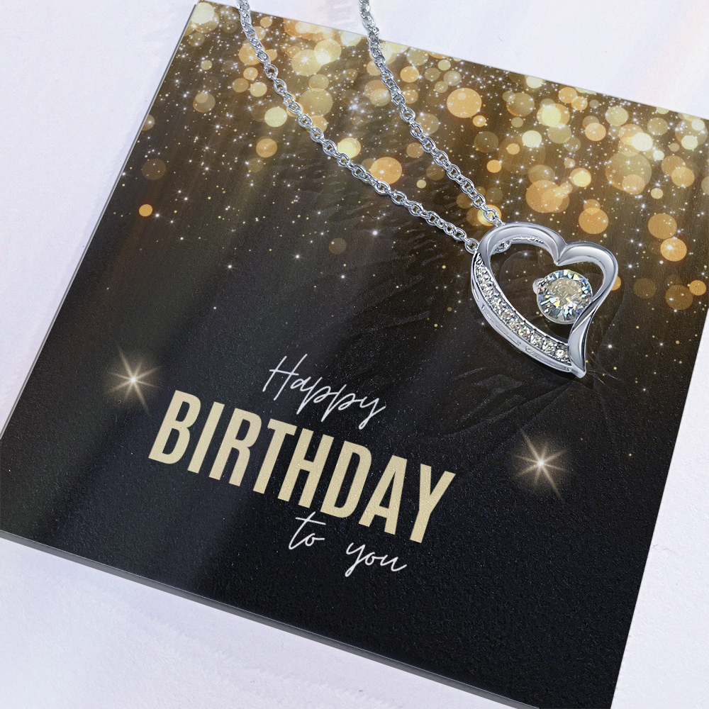 "Lovara" Forever Love Necklace w/ Birthday Message