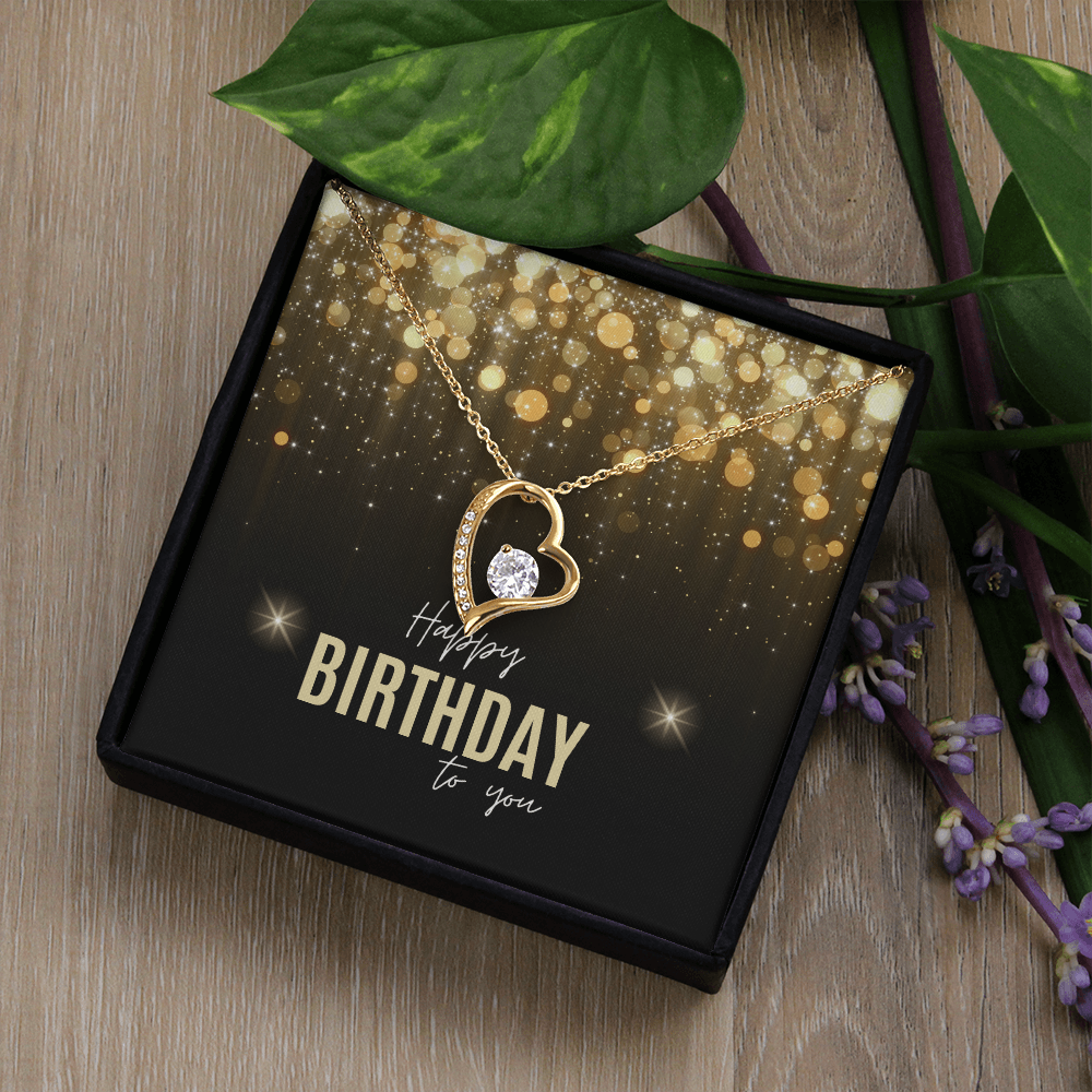 "Lovara" Forever Love Necklace w/ Birthday Message