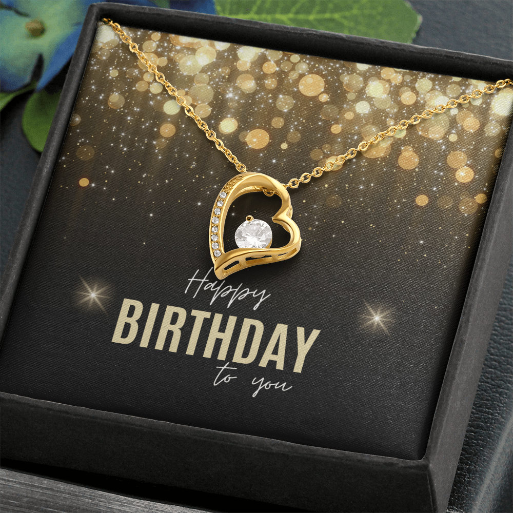 "Lovara" Forever Love Necklace w/ Birthday Message