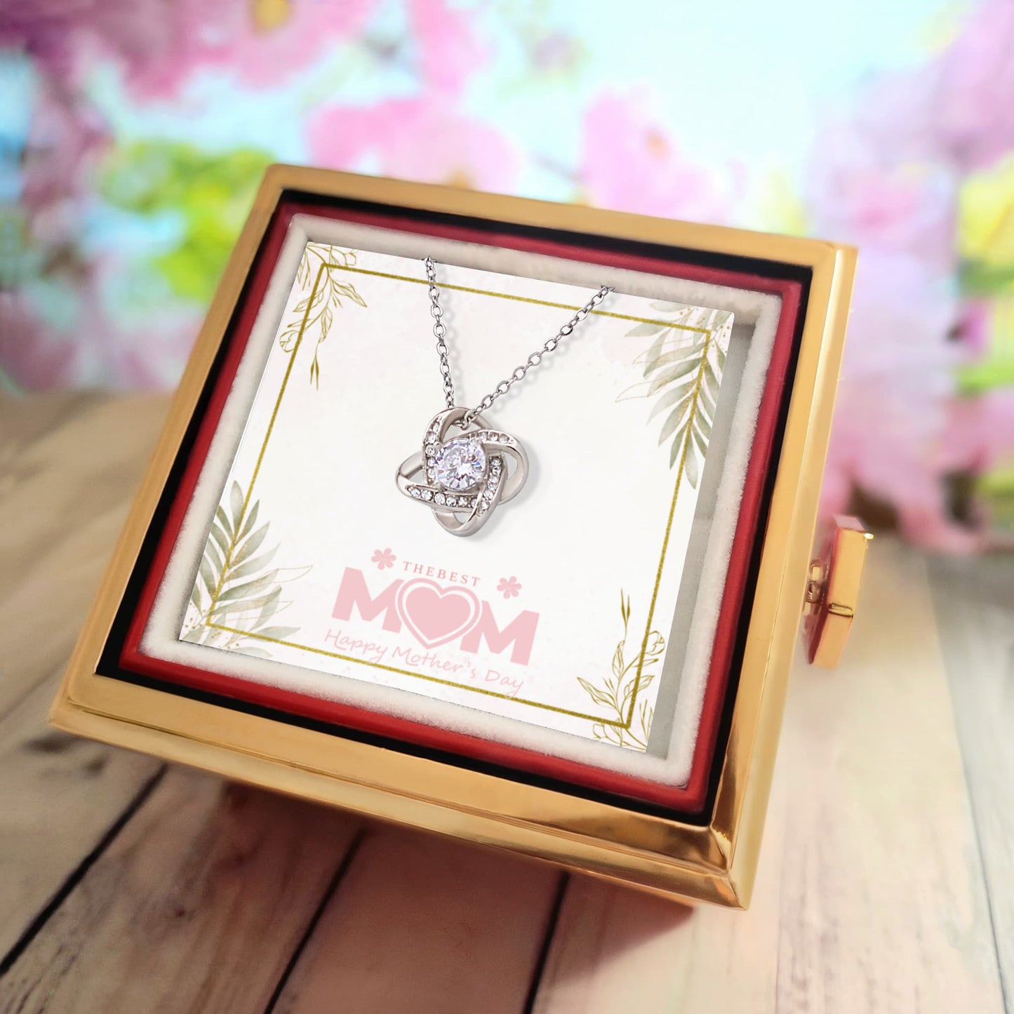 "Twined Soul" Knot Necklace w/ Mother's Day Message