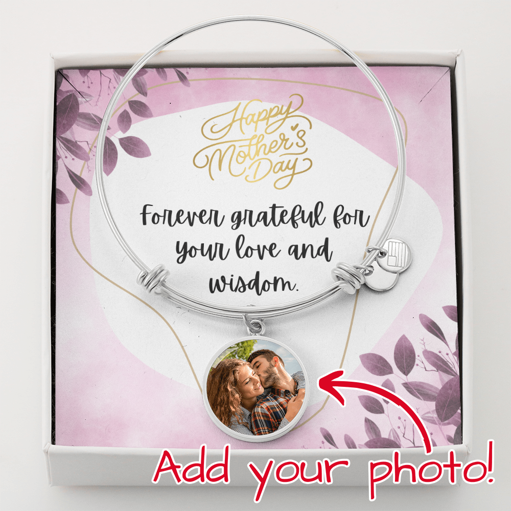 "Amara" Luxury Circle Bangle w/ Mother's Day Message