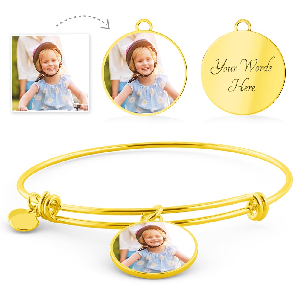 "Amara" Luxury Circle Bangle w/ Mother's Day Message