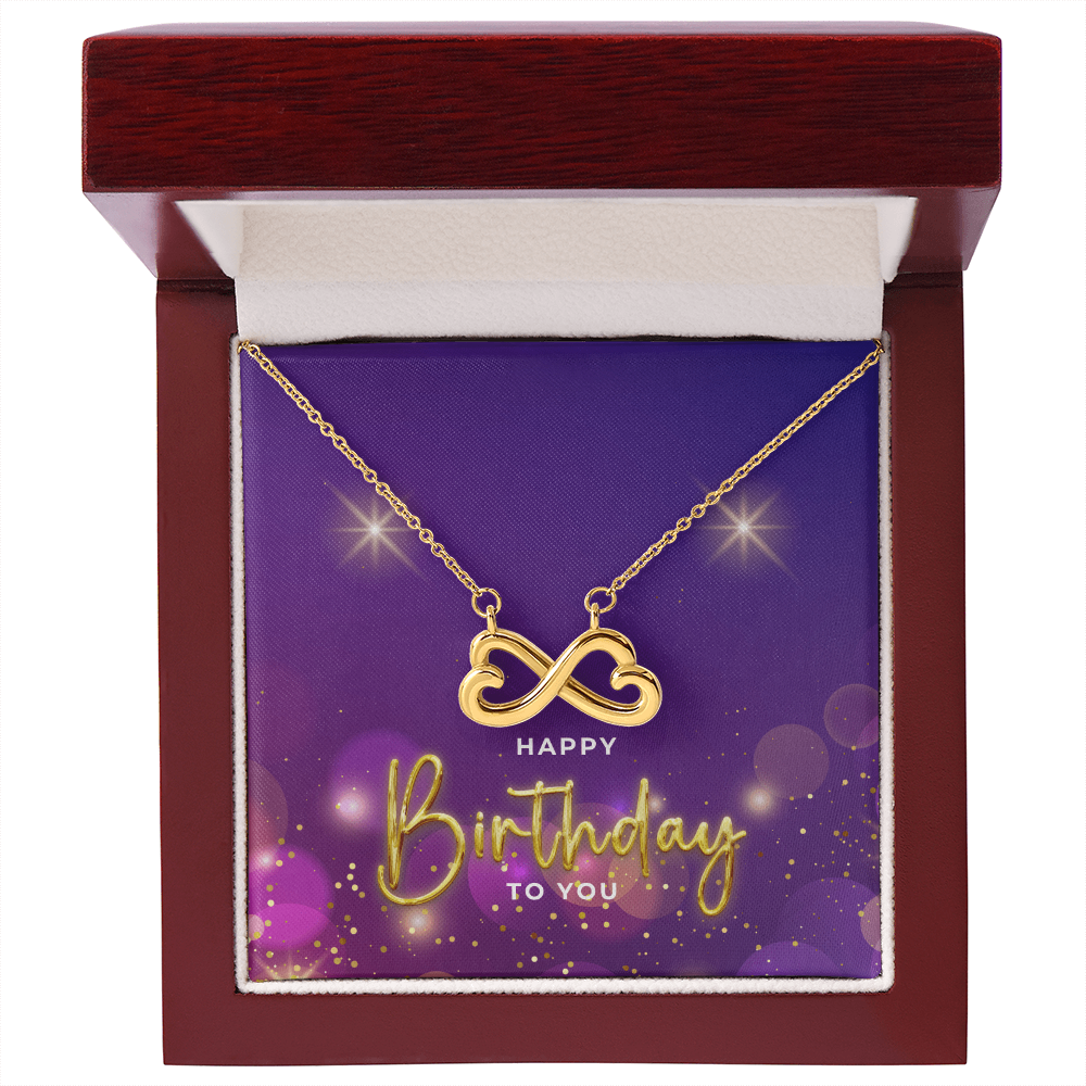 "Endira" Endless Love Necklace w/ Birthday Message