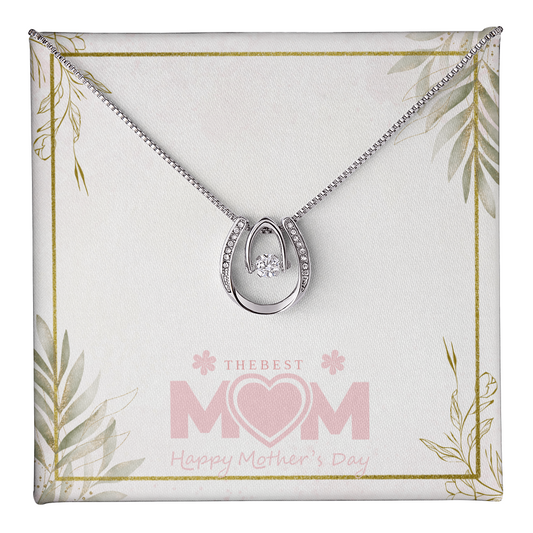 "Lucky in Love" Necklace w/Mother's Day Message