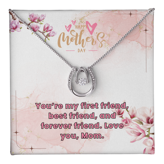 "Lucky In Love" Necklace w/Mother's Day Message