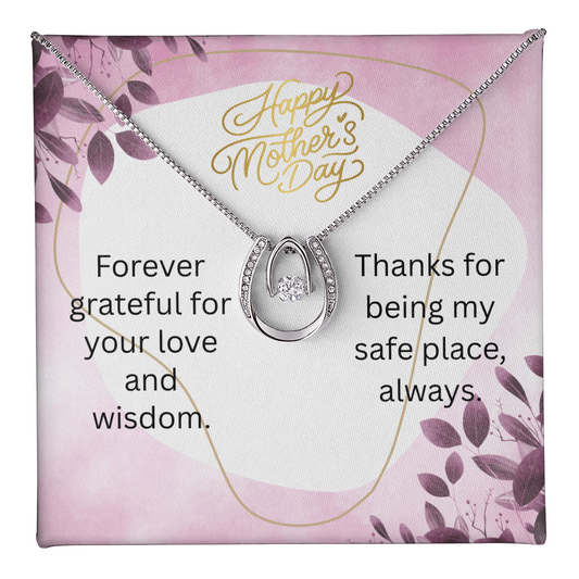 "Lucky In Love" Necklace w/ Mother's Day Message