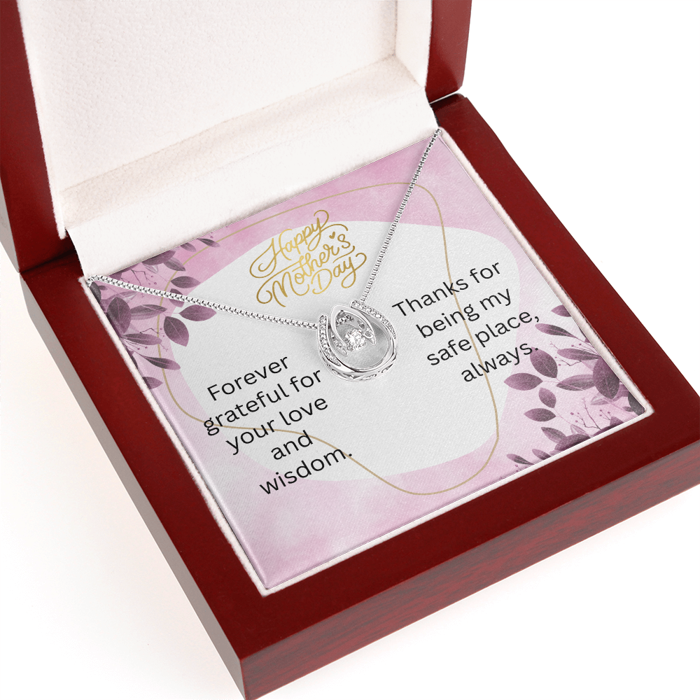 "Lucky In Love" Necklace w/ Mother's Day Message