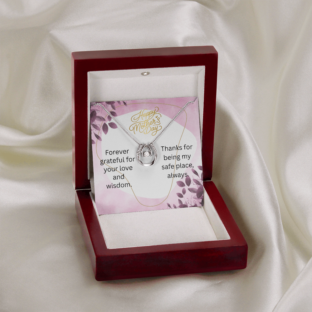"Lucky In Love" Necklace w/ Mother's Day Message