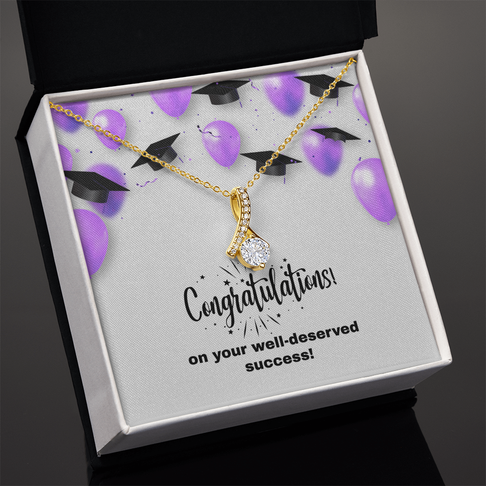 Alluring Beauty Necklace  w/graduation message