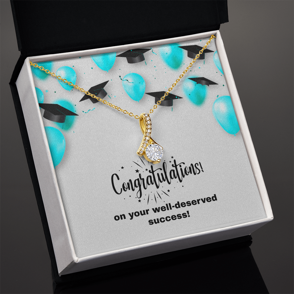 Alluring Beauty Necklace w/graduation message