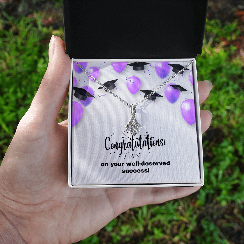Alluring Beauty Necklace  w/graduation message