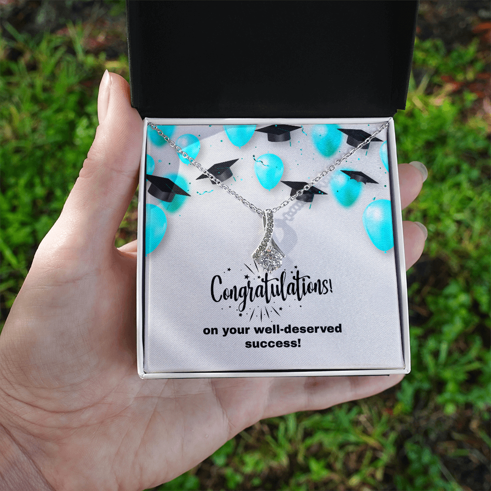 Alluring Beauty Necklace w/graduation message