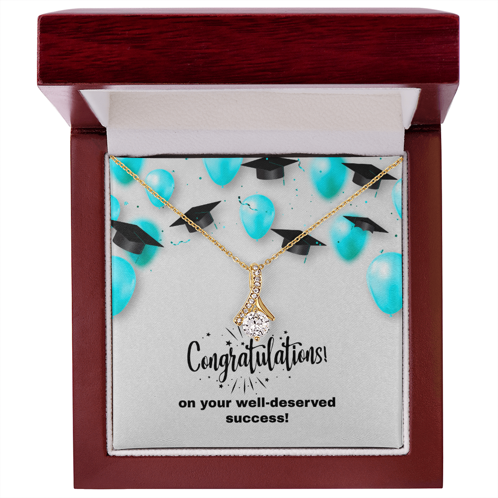 Alluring Beauty Necklace w/graduation message