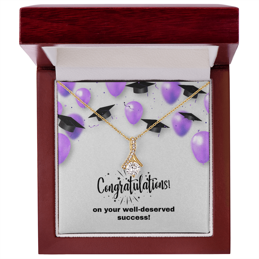 Alluring Beauty Necklace  w/graduation message
