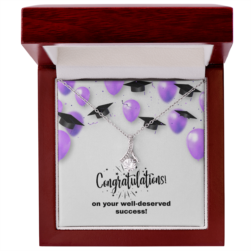 Alluring Beauty Necklace  w/graduation message