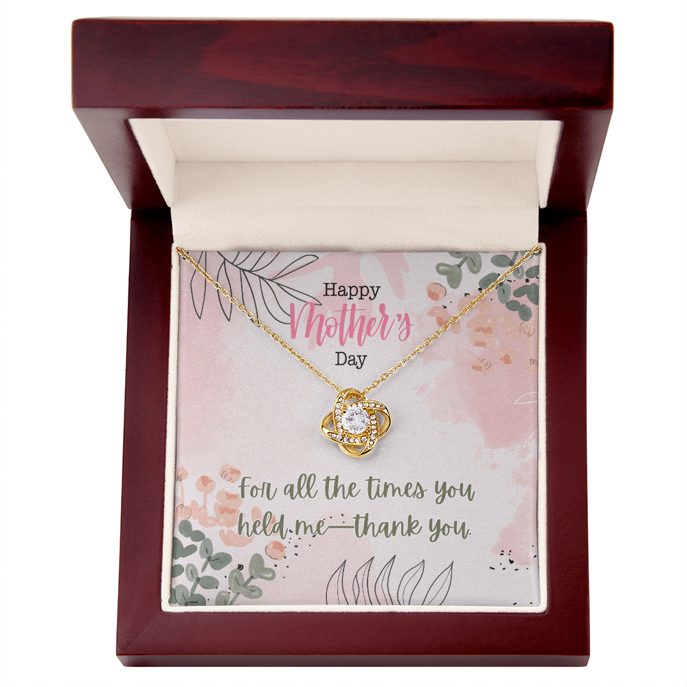 "Twined Soul" Love Knot Necklace w/ Mother's Day Message