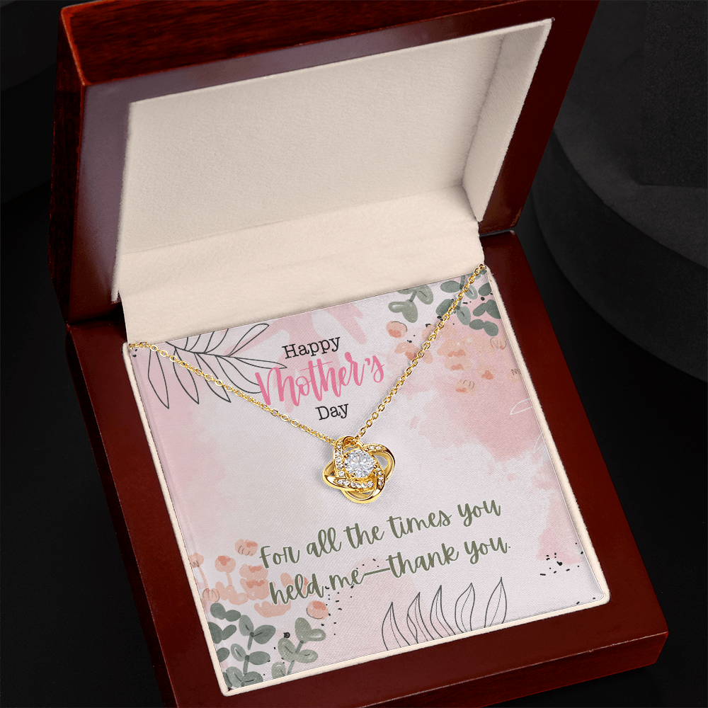 "Twined Soul" Love Knot Necklace w/ Mother's Day Message