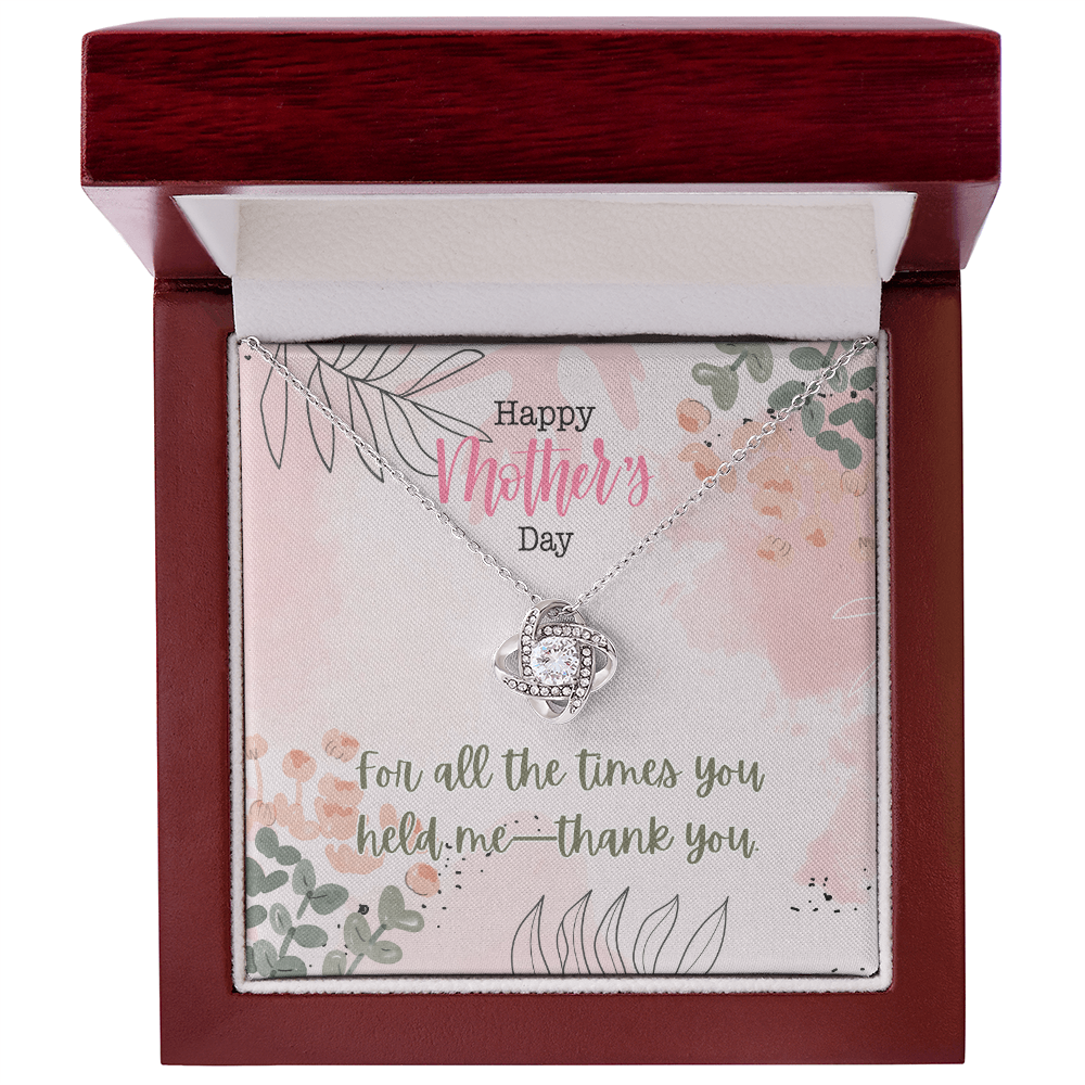 "Twined Soul" Love Knot Necklace w/ Mother's Day Message