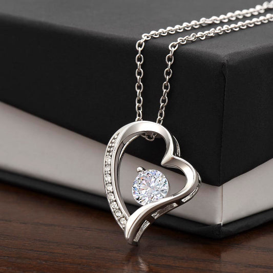 "Twined Soul" Love Knot Heart Necklace w/o Message