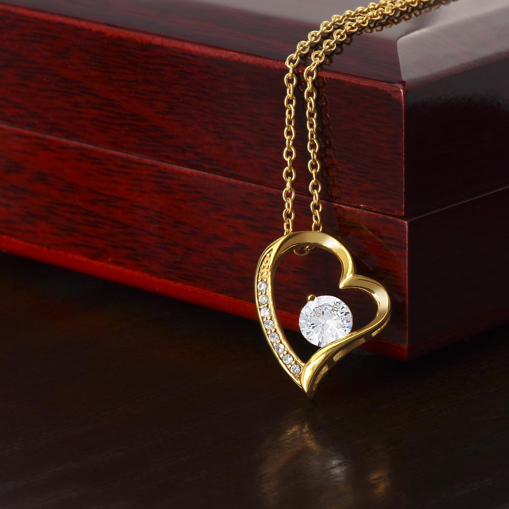 "Twined Soul" Love Knot Heart Necklace w/o Message