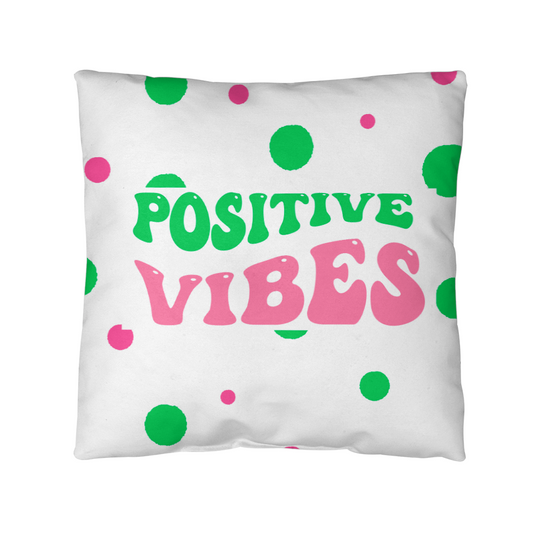 "Positive Vibes" Indoor/Outdoor Pillow