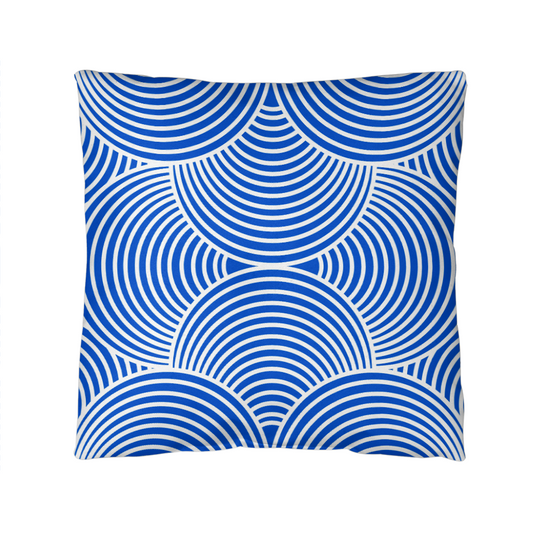 Blue and White Indoor/Outdoor Pillow