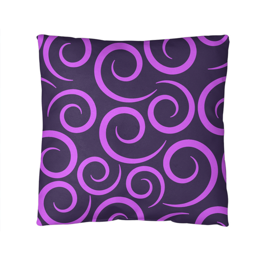 Reversible Swirl Indoor/Outdoor Pillow