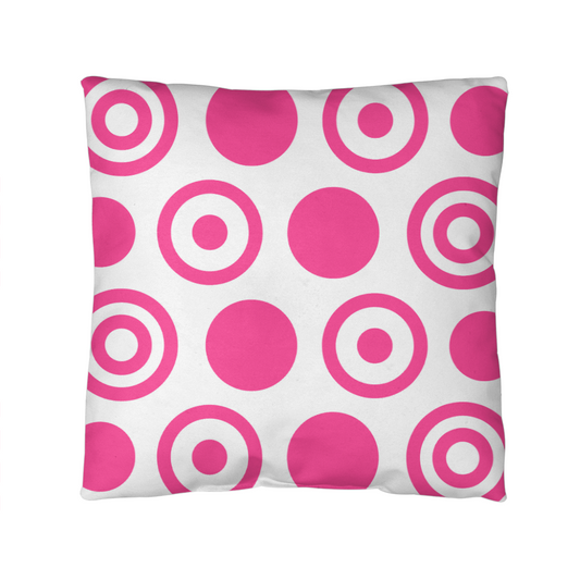 Pink Polka Dot Indoor/Outdoor Pillow