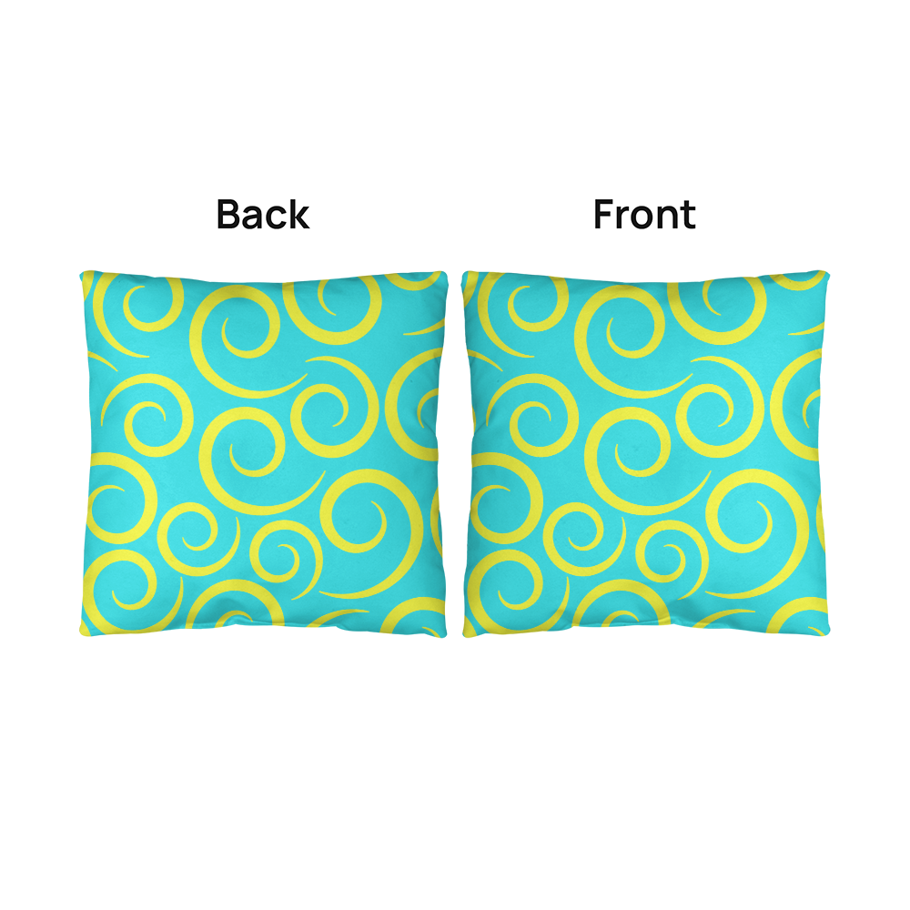 Lime Green Swirl Indoor/Outdoor Pillow