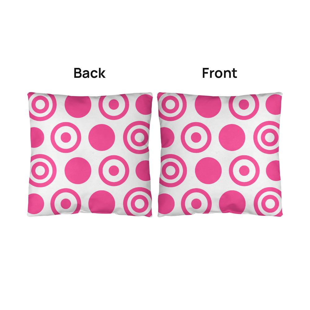 Pink Polka Dot Indoor/Outdoor Pillow